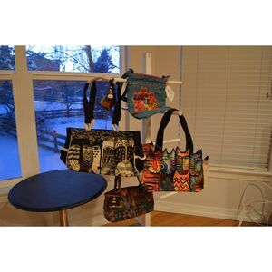 Lot of 4 Laurel Burch Cat Bags – New - Vintage